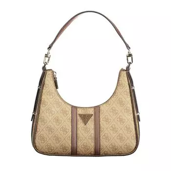 Бежевая полиэтиленовая сумка Guess Shoes