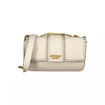 Бежевая полиэтиленовая сумка Guess Shoes