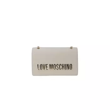 Бежевая полиэтиленовая сумка LOVE MOSCHINO