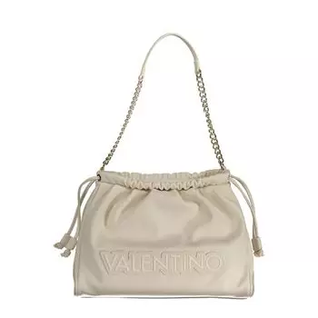 Бежевая полиэтиленовая сумка Valentino Bags