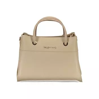 Бежевая полиэтиленовая сумка Valentino Bags