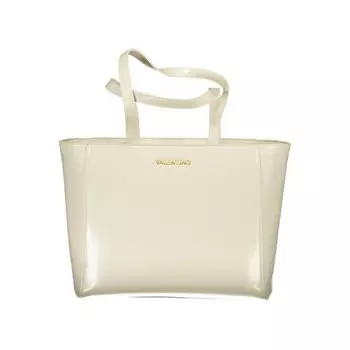 Бежевая полиэтиленовая сумка Valentino Bags, бежевый