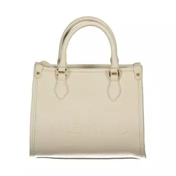 Бежевая полиэтиленовая сумка Valentino Bags, бежевый