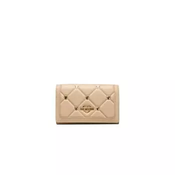 Бежевая полиэтиленовая женская сумка через плечо LOVE MOSCHINO