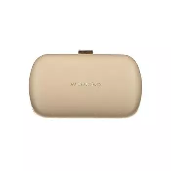 Бежевая полиэтиленовая женская сумка Valentino Bags