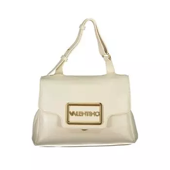 Бежевая полиэтиленовая женская сумка Valentino Bags