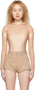 Бежевая пудра для боди Illusion Mugler