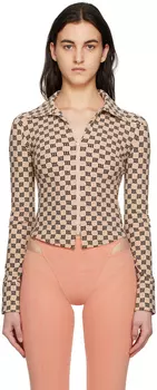 Бежевая рубашка 90-х MISBHV