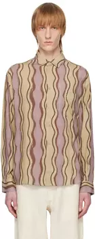 Бежевая рубашка 'La Chemise Simon' Jacquemus