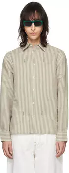Бежевая рубашка Les Sculptures 'La chemise decostume' Jacquemus