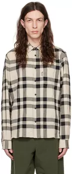 Бежевая рубашка с длинным рукавом Curtis YMC