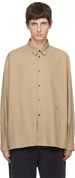 Бежевая рубашка с иллюзиями etudes