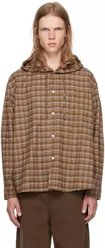 Бежевая рубашка с капюшоном Dunst