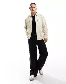 Бежевая рубашка с карманами Fred Perry