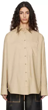 Бежевая рубашка со складками REMAIN Birger Christensen