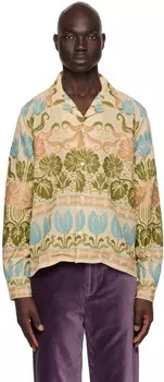 Бежевая рубашка-тюльпан Bode