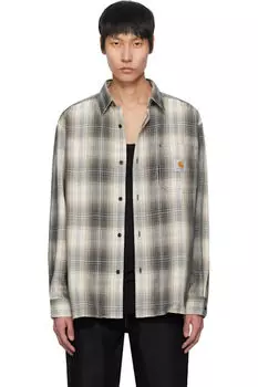 Бежевая рубашка в клетку Blanton Carhartt Work In Progress