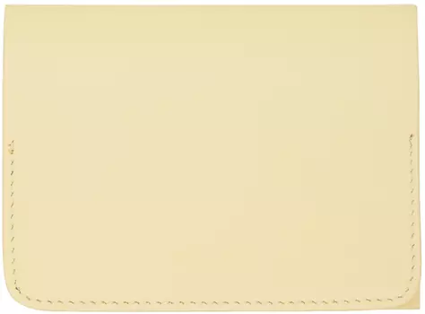 Бежевая складная визитница Jil Sander