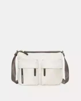 Бежевая средняя сумка из нейлона Mandarina Duck, бежевый