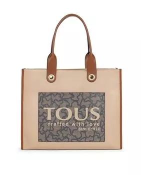 Бежевая сумка через плечо Amaya Kaos Icon Tous, бежевый