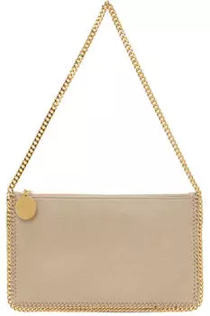 Бежевая сумка через плечо Falabella Pochette Stella McCartney