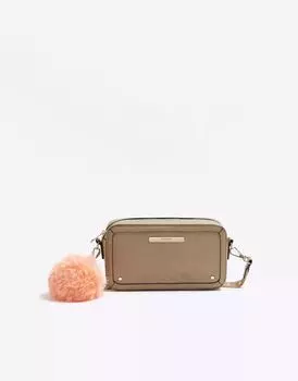 Бежевая сумка River Island с кисточками