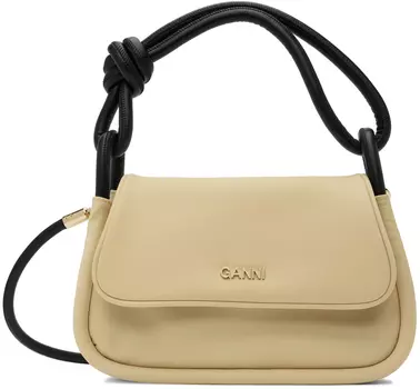 Бежевая сумка с узлом GANNI