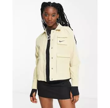 Бежевая тканая куртка Nike Swoosh