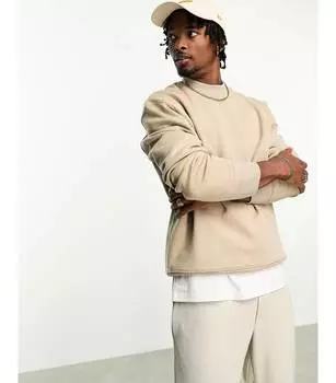 Бежевая толстовка Bershka