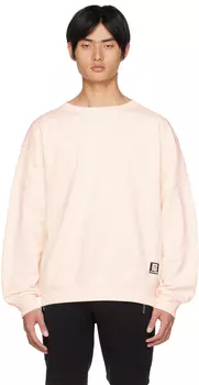 Бежевая толстовка с принтом Balmain