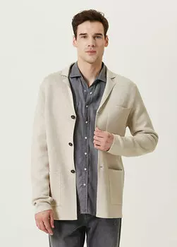 Бежевая трикотажная куртка Network