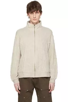 Бежевая трикотажная толстовка Wave Track Serapis