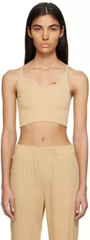 Бежевая укороченная майка TERNE