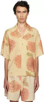 Бежевая винтажная рубашка в богемном стиле Recto