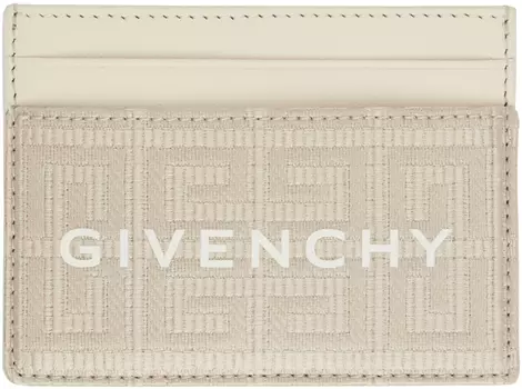 Бежевая визитница G Cut Givenchy