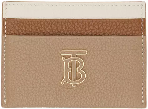 Бежевая визитница TB Burberry