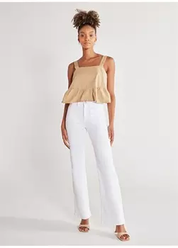 Бежевая женская блузка с квадратным воротником Wrangler