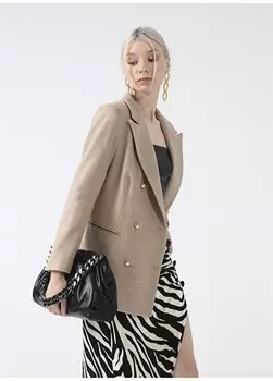 Бежевая женская куртка Fabrika