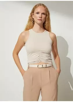 Бежевая женская майка People By Fabrika