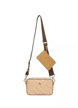 Бежевая женская сумка через плечо 20X12x6 см US24121 U.S. Polo Assn., бежевый