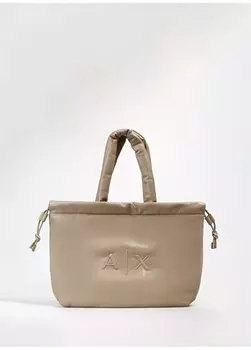 Бежевая женская сумка через плечо 9428963F73609752 Armani Exchange, бежевый