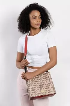 Бежевая женская сумка через плечо Lei MC231101675 Marie Claire