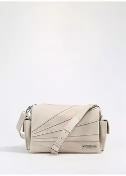 Бежевая женская сумка через плечо размером 125X265X181 см 24SAXP751001 Desigual, бежевый