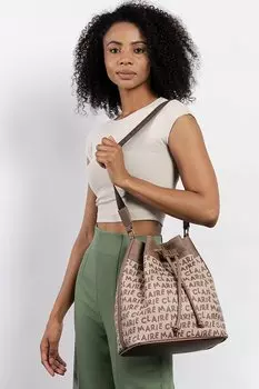 Бежевая женская сумка через плечо Suzanne MC231101671 Marie Claire