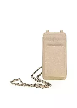 Бежевая женская сумка для телефона Fabrika