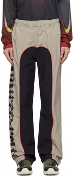 Бежево-черные гоночные брюки KUSIKOHC