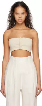 Бежевое бандо без бретелек AURALEE