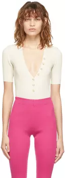 Бежевое боди 'Le Body Yauco' Jacquemus