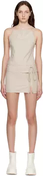 Бежевое мини-платье Heidi BEC + BRIDGE
