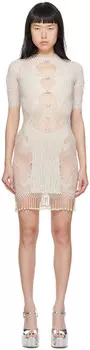 Бежевое мини-платье Майя Poster Girl